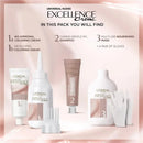 3x L'Oreal Paris Excellence Creme Universal Nudes Hair Colour 1U Black