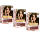 3x L'Oreal Paris Excellence Creme Universal Nudes Hair Colour 4U Brown