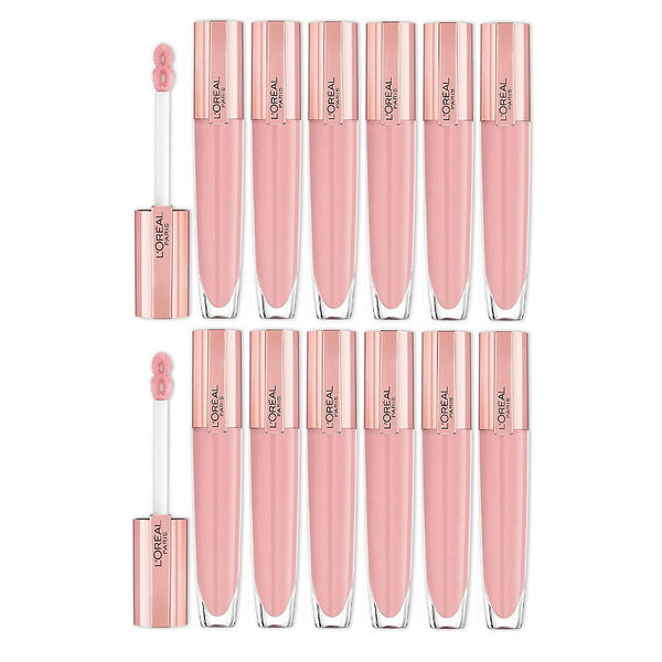 12x L'Oreal Paris Glow Paradise Plumping Lip Gloss 7ml 402 I Soar