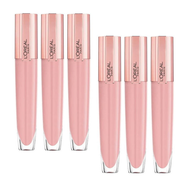 6x L'Oreal Paris Glow Paradise Plumping Lip Gloss 7ml 402 I Soar