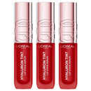 3x L'Oreal Paris Hyaluron Tint Lip Stain Serum 420 Le Rouge Paris 5ml