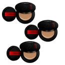 L'Oreal makeup products with black cases and red accents on a white background