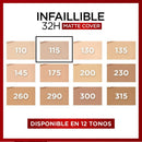 L'Oreal Paris Infallible 32H Matte Cover Foundation 115 Warm 30ml