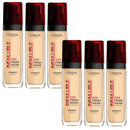 6x L'Oreal Paris Infallible 32H Liquid Foundation 30ml Shade 140 Cool Rose