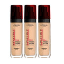 3x L'Oreal Paris Infallible 32H Freshwear Foundation 30ml 220 Sand / Neutral Undertone