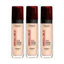 3x L'Oreal Paris Infallible 32H Freshwear Foundation 30ml Shade 20 Neutral
