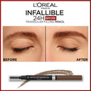 3x L'Oreal Paris Infallible Brows 24H Micro Precision Pencil 6.32 Auburn