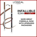 3x L'Oreal Paris Infallible Brows 24H Micro Precision Pencil 6.32 Auburn