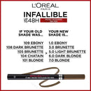 L'Oreal Paris Infallible Brows 48H Micro Tatouage Ink Pen 1.0 Ebony