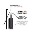 6x L'Oreal Paris Infallible Grip 24H Matte Liquid Liner 01 Matte Black