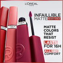 6x L'Oreal Paris Le Matte Resistance Liquid Lipstick 400 Spill the Tea 5ml