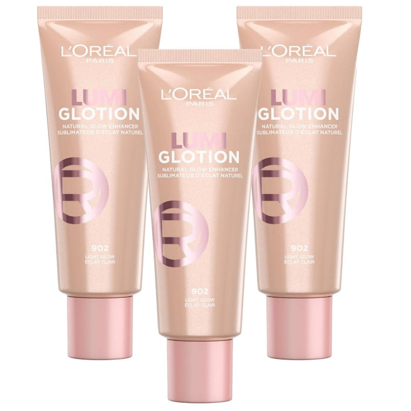 3x L'Oreal Paris Lumi Glotion 40ml - 902 Light Glow