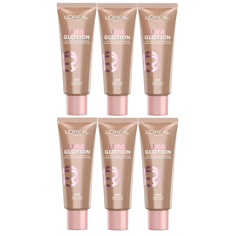 6x L'Oreal Paris Lumi Glotion 40ml - 903 Medium Glow