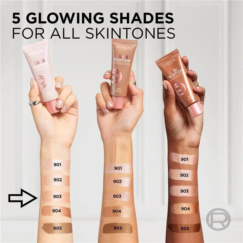 6x L'Oreal Paris Lumi Glotion 40ml - 903 Medium Glow