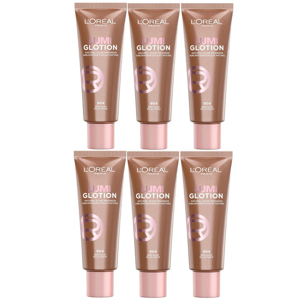 6pk L'Oreal Paris Lumi Glotion 40ml 904 Deep Glow