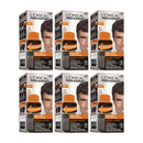 6x L'Oreal Paris Men Expert Hair Colour 04 Medium Brown