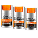 3x L'Oreal Paris Men Expert Hydra Energetic 24hr Anti Fatigue Moisturiser 50ml