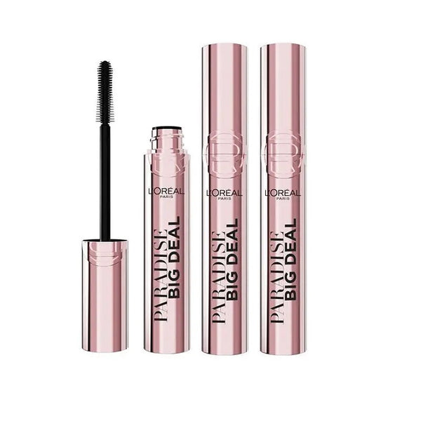L'Oreal Paradise Big Deal mascara with packaging on a white background