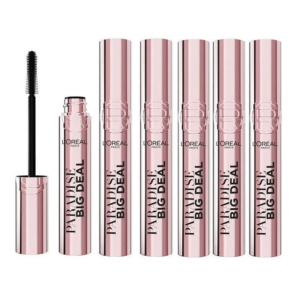 6x L'Oreal Paris Paradise Big Deal Mascara 9.9ml Black