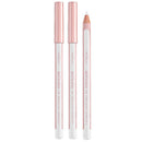 L'Oreal Paris Paradise Le Khol Eyeliner 120 Immaculate Snow - Three L'Oréal Paris École Naturé by Barbier eyeshadow pencils in a clean studio shot on a white background, showing the closed pencils and one open pencil displaying the peach-colored pigment.
