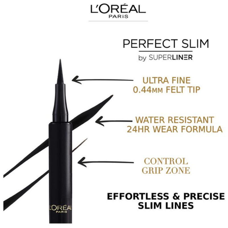 L'Oreal Paris Perfect Slim Eyeliner Intense Black 1.2ml