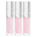 3x L'Oreal Paris Plump Ambition Hyaluron Lip Oil 101 Cristal Clear 5ml