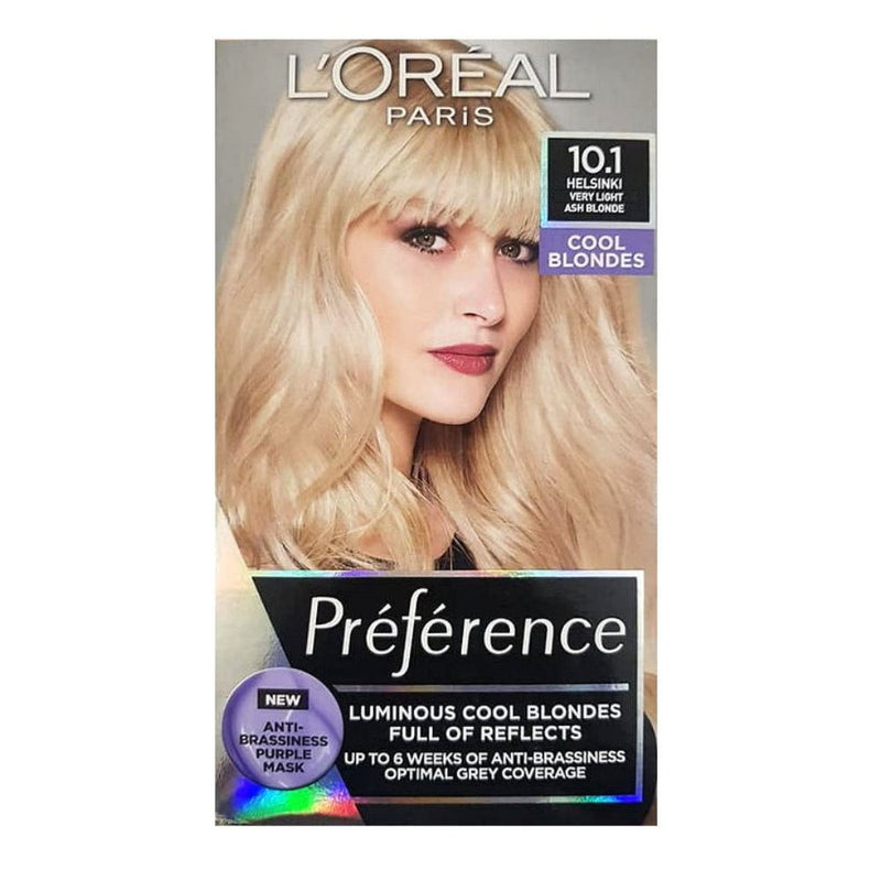 12x L'Oreal Paris Preference Permanent Hair Colour 10.1 Helsinki Very Light Ash Blonde