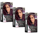 3x L'Oreal Paris Preference Vivids Permanent Hair Colour 4.261 Dark Purple