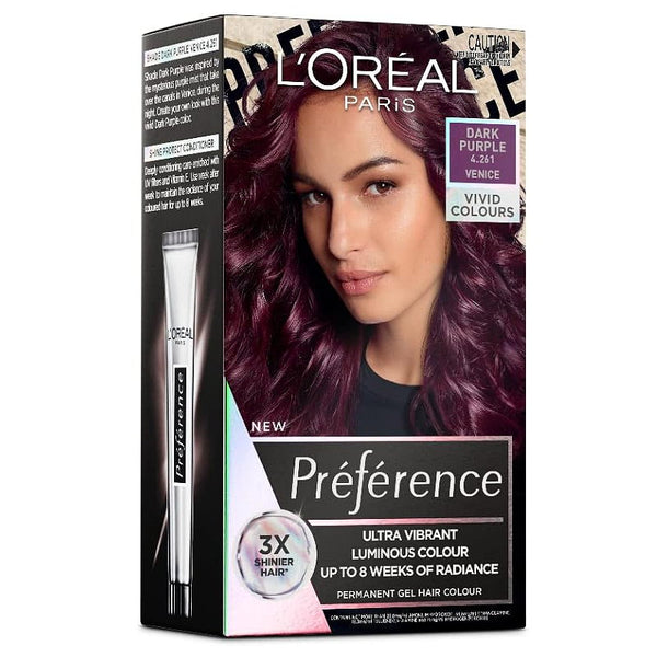 L'Oreal Paris Preference Vivids Permanent Hair Colour 4.261 Dark Purple