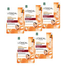 5x L'Oreal Paris Revitalift Clinical Vitamin C Brightening Serum Sheet Mask