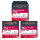 3x L'Oreal Paris Revitalift Laser X3 Anti-Ageing Day Cream 50mL