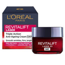 3x L'Oreal Paris Revitalift Laser X3 Anti-Ageing Day Cream 50mL