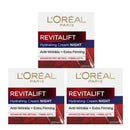 3x L'Oreal Paris Revitalift Hydrating Night Cream 50mL