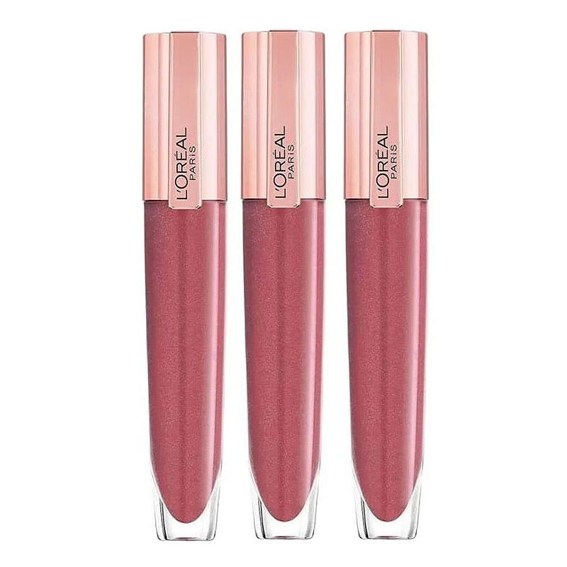 3x L'Oreal Paris Rouge Signature Plump Lip Gloss 7ml 404 I Assert