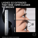 L'Oreal Extremist Mascara with before and after effects on eyelashes