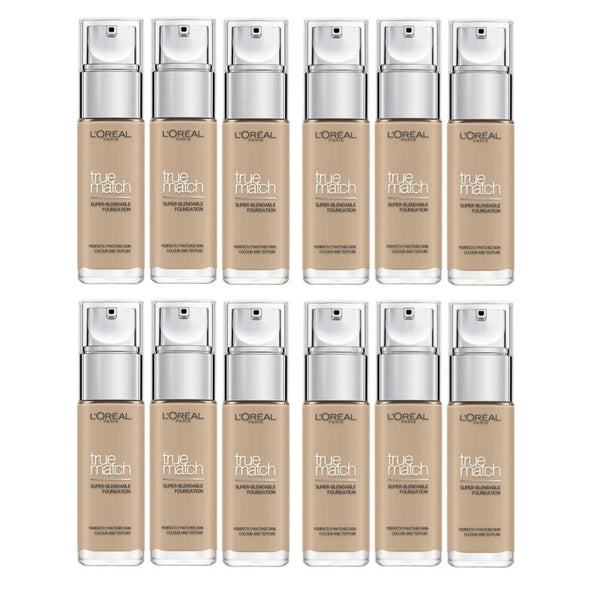 12x L'Oreal Paris True Match Liquid Foundation 2.N Neutral Undertone