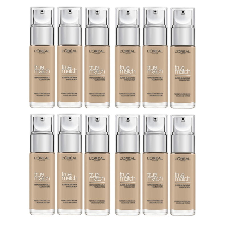 12x L'Oreal Paris True Match Liquid Foundation 2.N Neutral Undertone