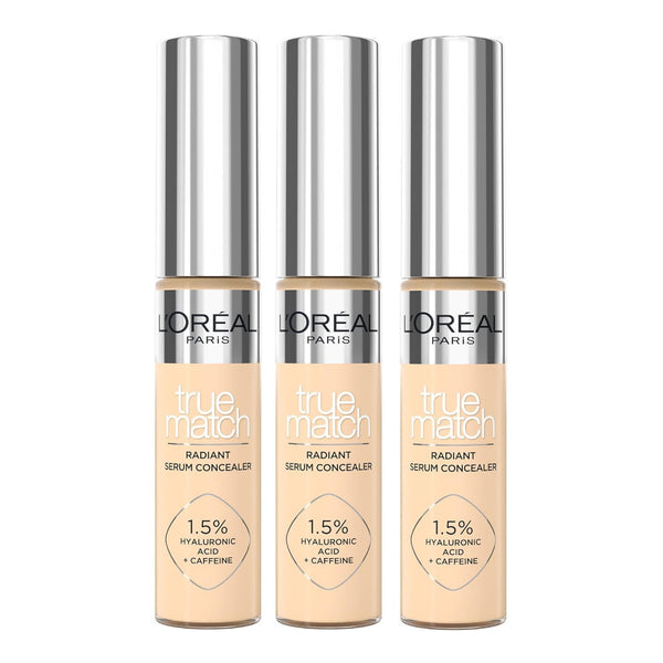 3pk L'Oreal Paris True Match Radiant Serum Concealer - 4N Light Medium
