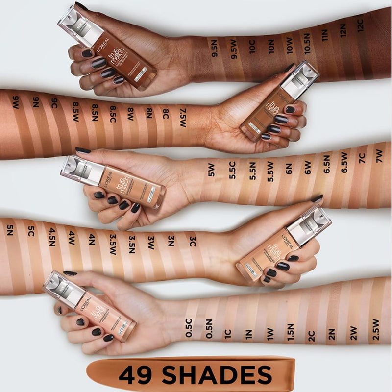 6x L'Oreal Paris True Match Liquid Foundation 2.N Neutral Undertone