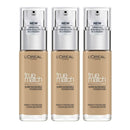 3x L'Oreal Paris True Match Liquid Foundation 3.D/3.W Warm Undertone