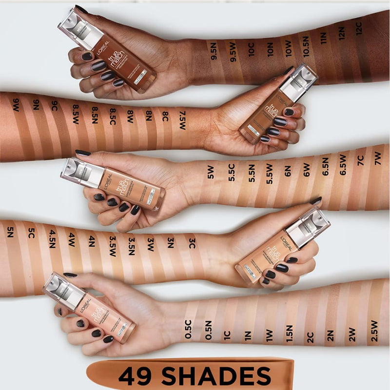 6x L'Oreal Paris True Match Liquid Foundation 4.N Neutral Undertone
