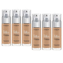 6x L'Oreal Paris True Match Liquid Foundation 30ml 4.5.N Neutral Undertone