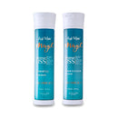 Two bottles of Agi Max Magic Intense Liss shampoo and conditioner on a white background - Makeup Warehouse Australia 