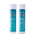Two bottles of Agi Max Magic Intense Liss shampoo and conditioner on a white background