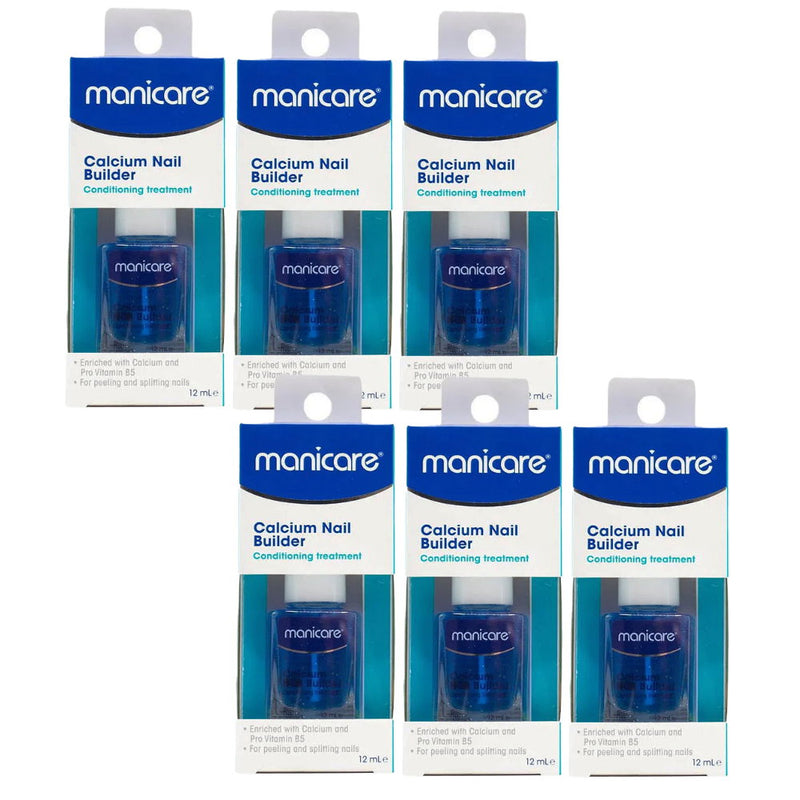 6x Manicare Calcium Nail Builder Conditioning Treatment 12mL