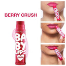 3x Maybelline Baby Lips Loves Colour Lip Balm Berry Crush 4g