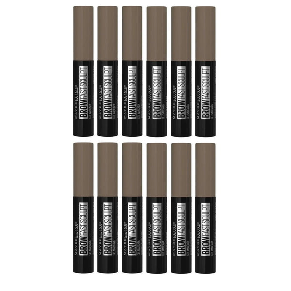 12x Maybelline Brow Fast Sculpt 3.5ml Soft Brown