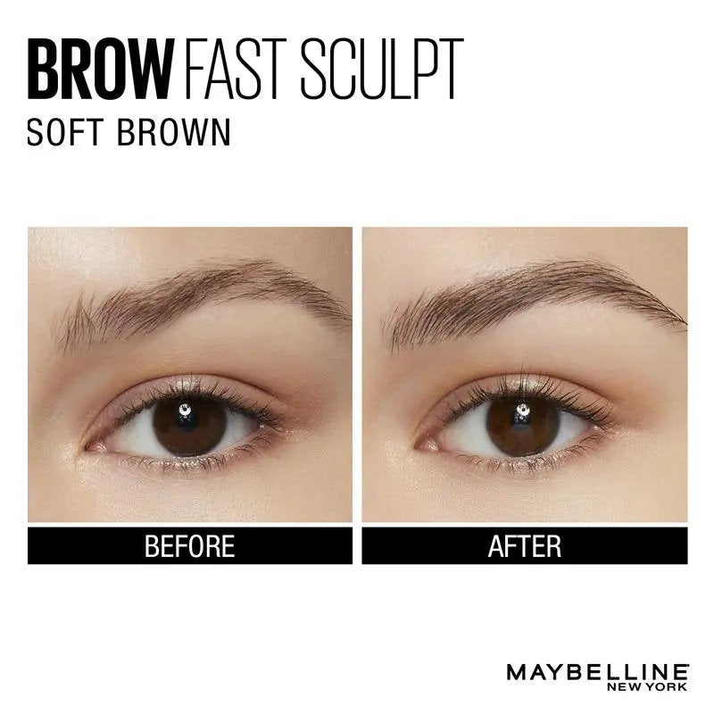6x Maybelline Brow Fast Sculpt 3.5ml Soft Brown