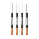 4x Maybelline Brow Natural Duo Define & Fill Duo Light Brown (Carded)