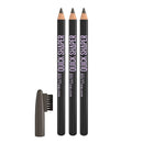 3x Maybelline Quick Shaper Eyebrow Pencil 05 Deep Brown